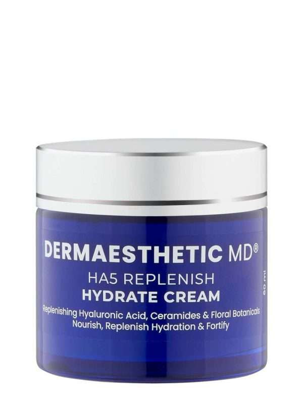 Ha5 REPLENISH HYDRATE CREAM: Replenishing Hyaluronic Acid Ceramides & Floral Botanicals - Nourish, Replenish, Hydrate & Fortify 60ml